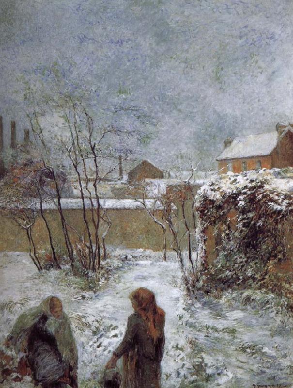 Paul Gauguin Snow oil painting image